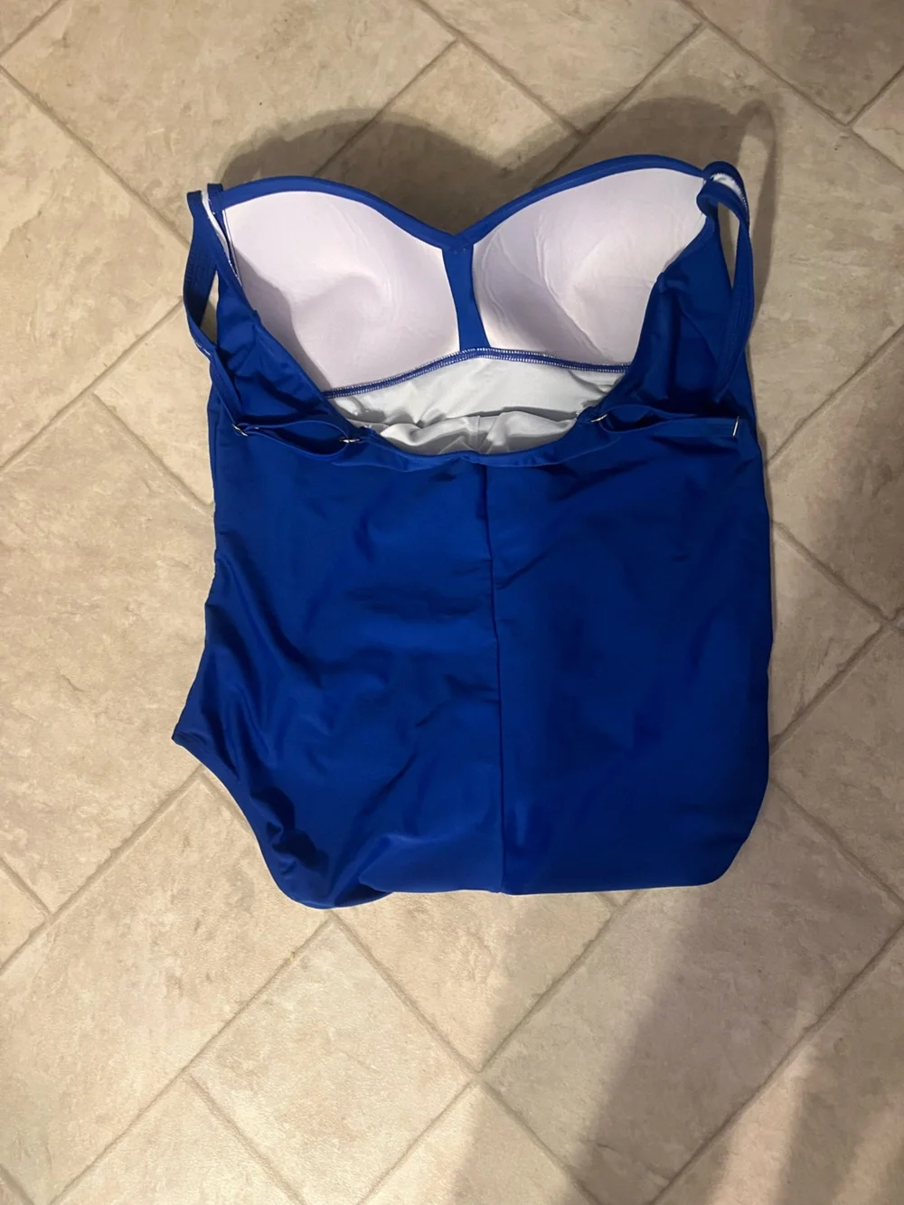 Liz Claiborne women’s 18w royal blue one piece bathing suit